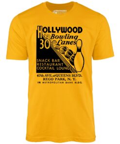 Hollywood Bowling Lanes – Rego Park, NY – Vintage Bowling Alley – Unisex T-Shirt