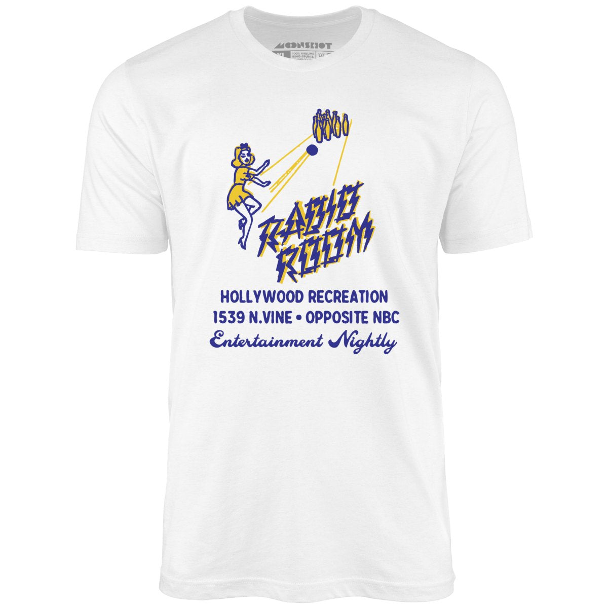 Hollywood Recreation Center - Hollywood, CA - Vintage Bowling Alley - Unisex T-Shirt Hollywood Recreation Center - Hollywood, CA - Vintage Bowling Alley - Unisex T-Shirt