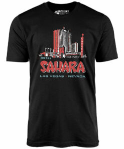 Hotel Sahara Exterior – Vintage Las Vegas – Unisex T-Shirt