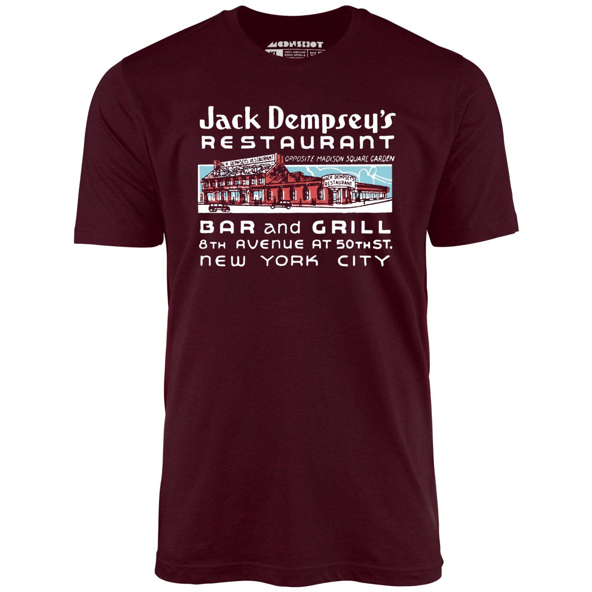 Jack Dempsey's v2 - Manhattan, NY - Vintage Restaurant - Unisex T-Shirt Jack Dempsey's v2 - Manhattan, NY - Vintage Restaurant - Unisex T-Shirt
