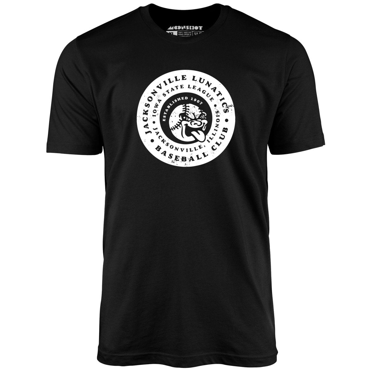 Jacksonville Lunatics - Illinois - Vintage Defunct Baseball Teams - Unisex T-Shirt Jacksonville Lunatics - Illinois - Vintage Defunct Baseball Teams - Unisex T-Shirt