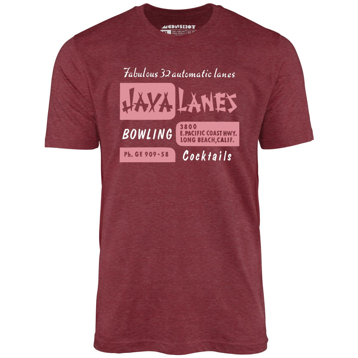 Java Lanes - Long Beach, CA - Vintage Bowling Alley - Unisex T-Shirt Java Lanes - Long Beach, CA - Vintage Bowling Alley - Unisex T-Shirt