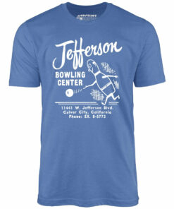 Jefferson Bowling Center – Culver City, CA – Vintage Bowling Alley – Unisex T-Shirt