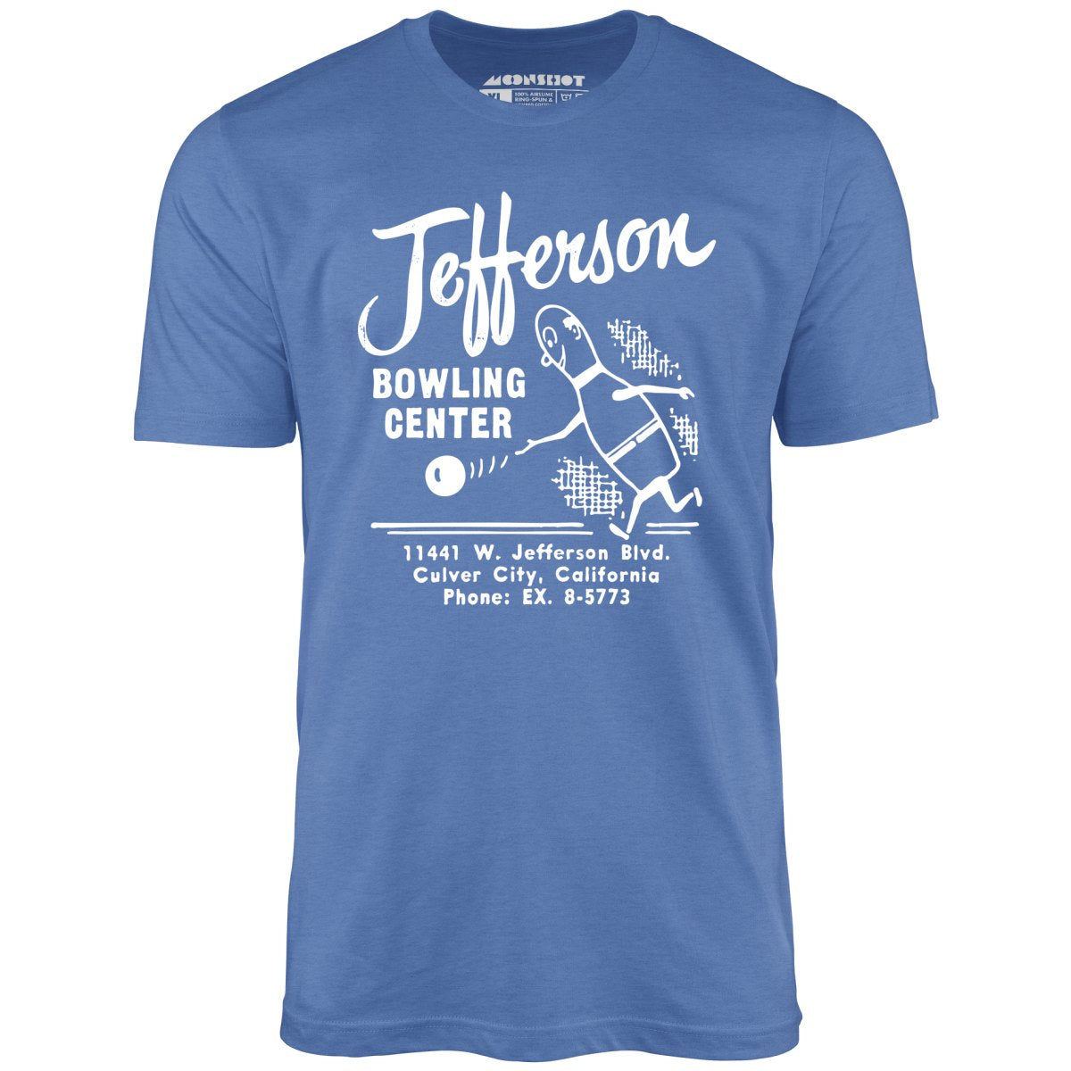 Jefferson Bowling Center - Culver City, CA - Vintage Bowling Alley - Unisex T-Shirt Jefferson Bowling Center - Culver City, CA - Vintage Bowling Alley - Unisex T-Shirt