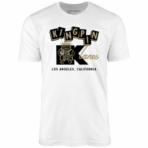 Kingpin Lanes – Los Angeles, CA – Vintage Bowling Alley – Unisex T-Shirt