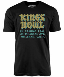 Kings Bowl – Millbrae, CA – Vintage Bowling Alley – Unisex T-Shirt