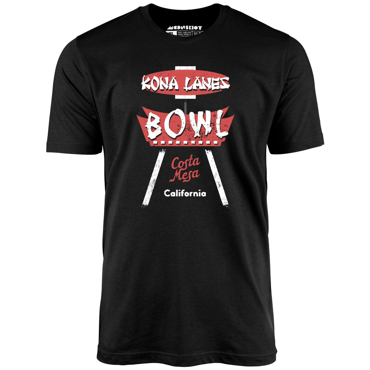 Kona Lanes - Costa Mesa, CA - Vintage Bowling Alley - Unisex T-Shirt Kona Lanes - Costa Mesa, CA - Vintage Bowling Alley - Unisex T-Shirt