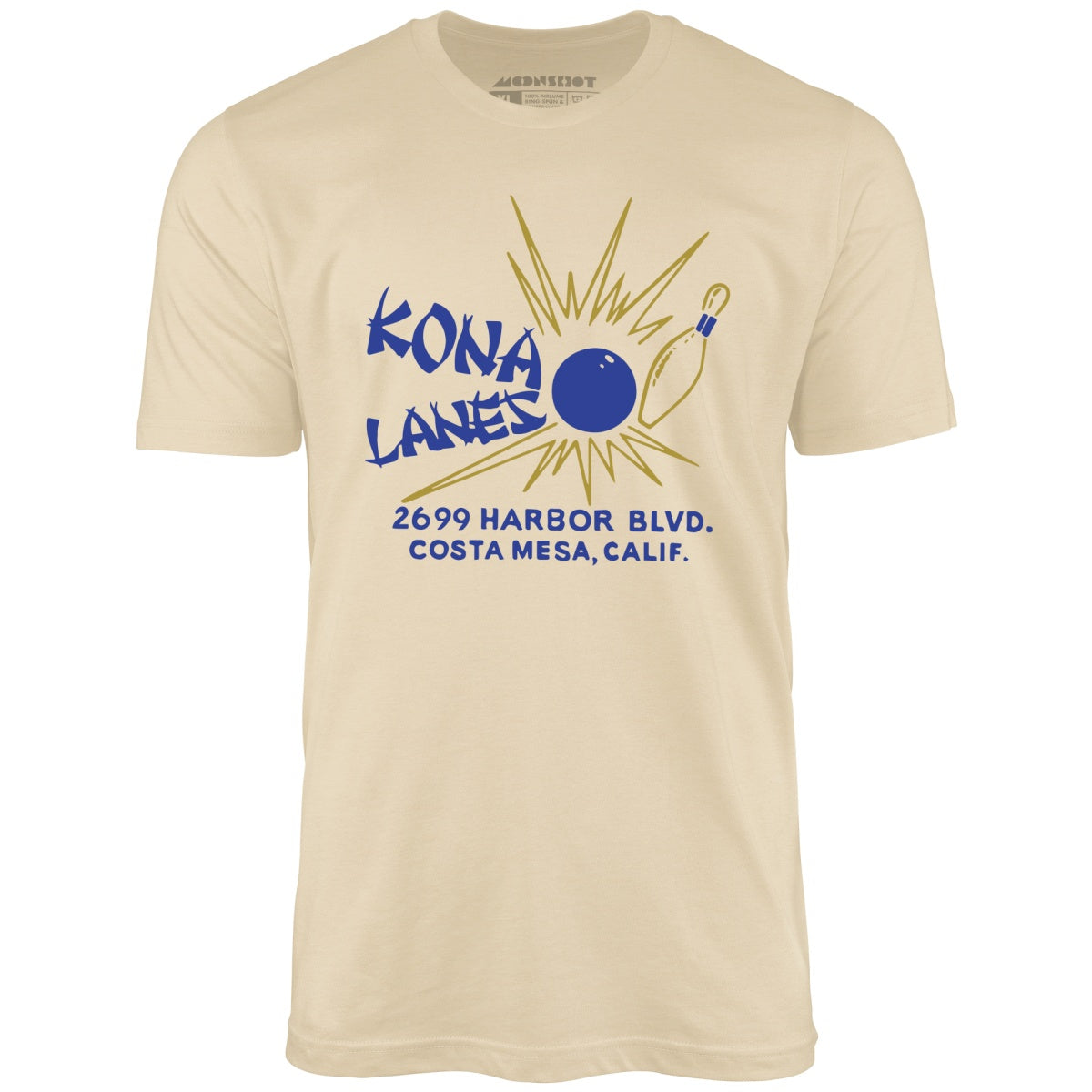Kona Lanes v2 - Costa Mesa, CA - Vintage Bowling Alley - Unisex T-Shirt Kona Lanes v2 - Costa Mesa, CA - Vintage Bowling Alley - Unisex T-Shirt