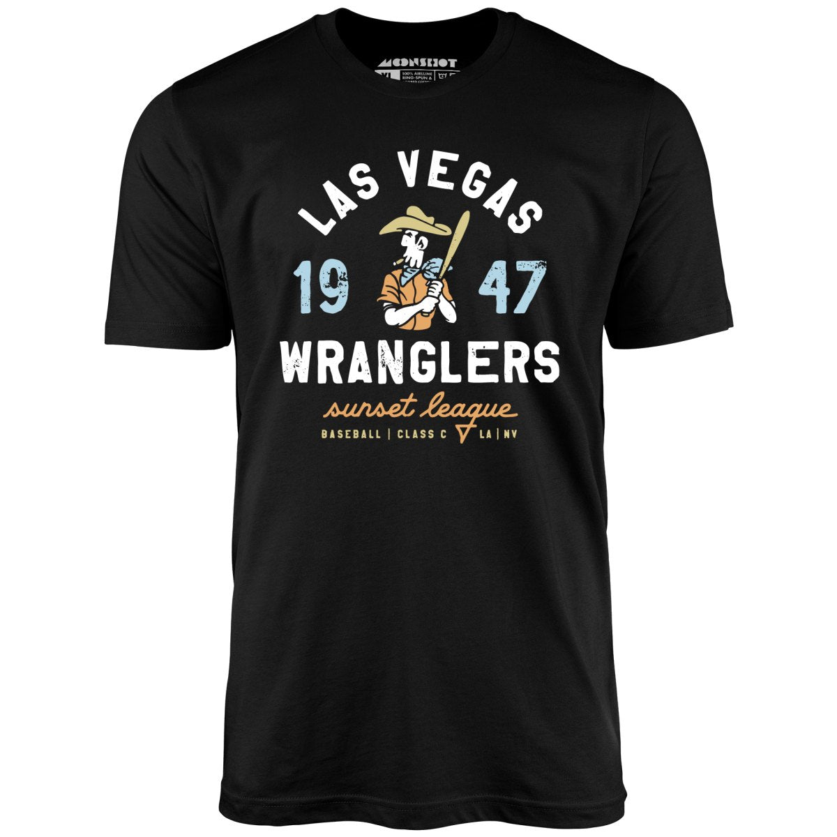 Las Vegas Wranglers - Nevada - Vintage Defunct Baseball Teams - Unisex T-Shirt Las Vegas Wranglers - Nevada - Vintage Defunct Baseball Teams - Unisex T-Shirt
