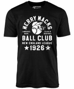 Lawrence Merry Macks – Massachusetts – Vintage Defunct Baseball Teams – Unisex T-Shirt