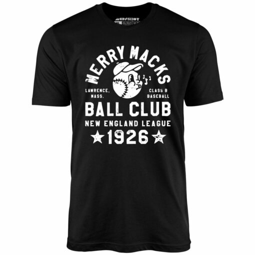Lawrence Merry Macks – Massachusetts – Vintage Defunct Baseball Teams – Unisex T-Shirt
