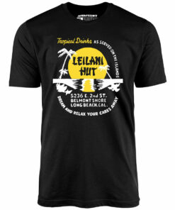 Leilani Hut – Long Beach, CA – Vintage Tiki Bar – Unisex T-Shirt