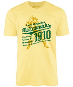 Los Angeles McCormick’s – California – Vintage Defunct Baseball Teams – Unisex T-Shirt