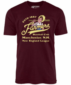 Manchester Farmers – New Hampshire – Vintage Defunct Baseball Teams – Unisex T-Shirt