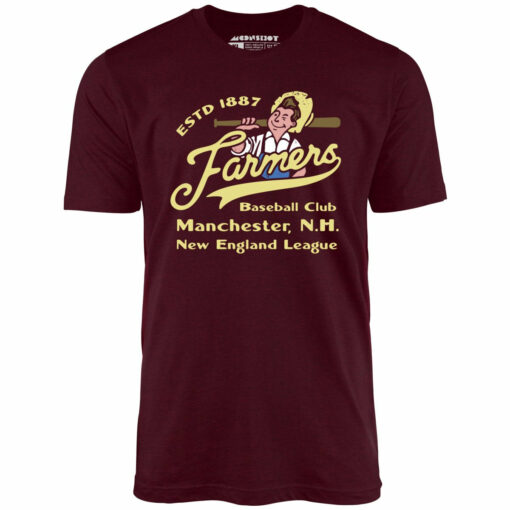 Manchester Farmers – New Hampshire – Vintage Defunct Baseball Teams – Unisex T-Shirt