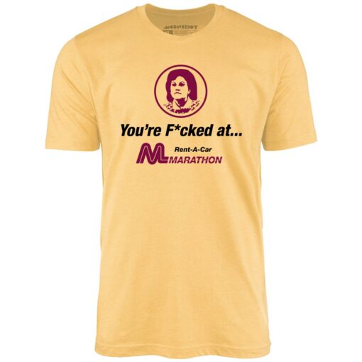 Marathon Car Rental – Planes, Trains and Automobiles – Unisex T-Shirt