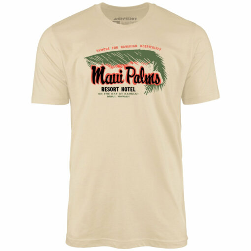Maui Palms – Hawaii – Vintage Resort Hotel – Unisex T-Shirt