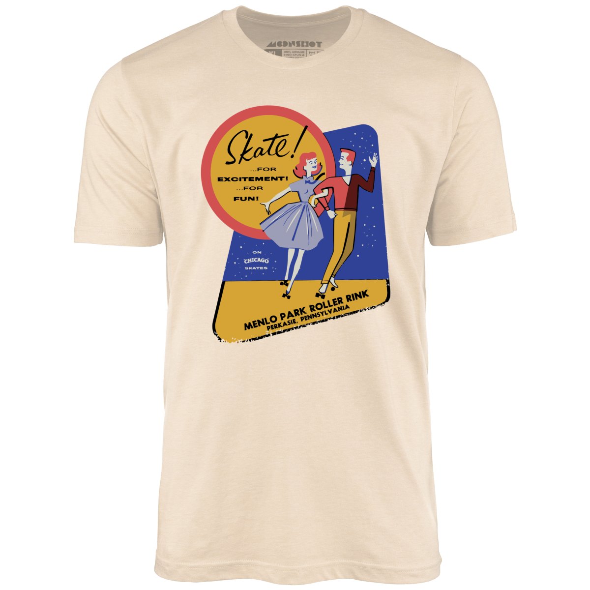 Menlo Park Roller Rink - Perkasie, PA - Vintage Roller Rink - Unisex T-Shirt Menlo Park Roller Rink - Perkasie, PA - Vintage Roller Rink - Unisex T-Shirt