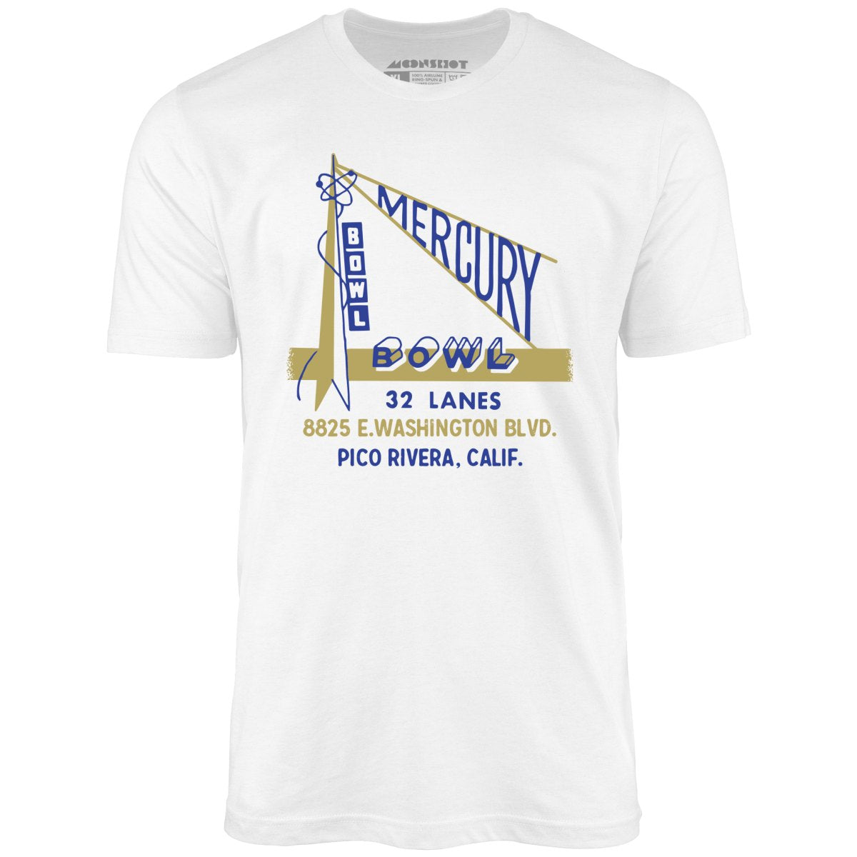 Mercury Bowl - Pico Rivera, CA - Vintage Bowling Alley - Unisex T-Shirt Mercury Bowl - Pico Rivera, CA - Vintage Bowling Alley - Unisex T-Shirt