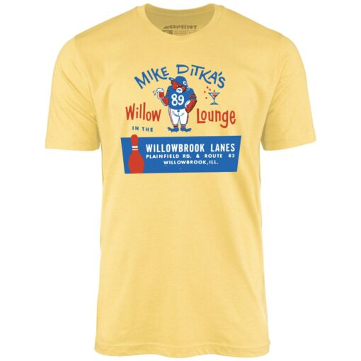 Mike Ditka’s Willow Lounge – Willowbrook, IL – Vintage Bowling Alley – Unisex T-Shirt