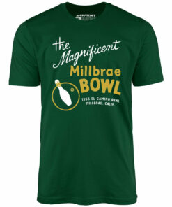 Millbrae Bowl – Millbrae, CA – Vintage Bowling Alley – Unisex T-Shirt