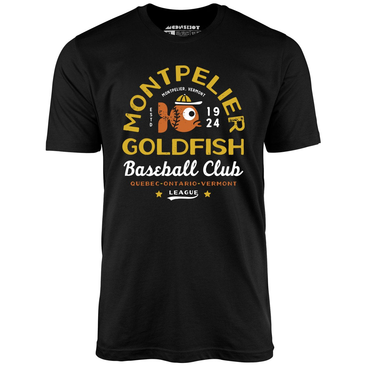 Montpelier Goldfish - Vermont - Vintage Defunct Baseball Teams - Unisex T-Shirt Montpelier Goldfish - Vermont - Vintage Defunct Baseball Teams - Unisex T-Shirt