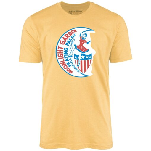 Moonlight Garden Skating Palace – Springfield, IL – Vintage Roller Rink – Unisex T-Shirt