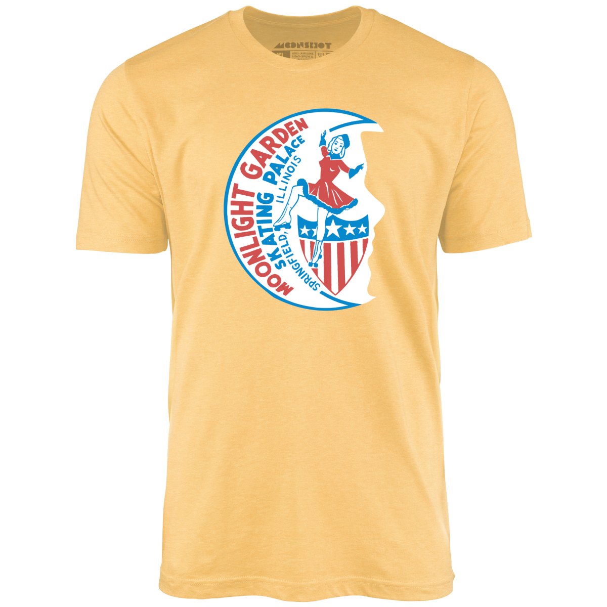 Moonlight Garden Skating Palace - Springfield, IL - Vintage Roller Rink - Unisex T-Shirt Moonlight Garden Skating Palace - Springfield, IL - Vintage Roller Rink - Unisex T-Shirt