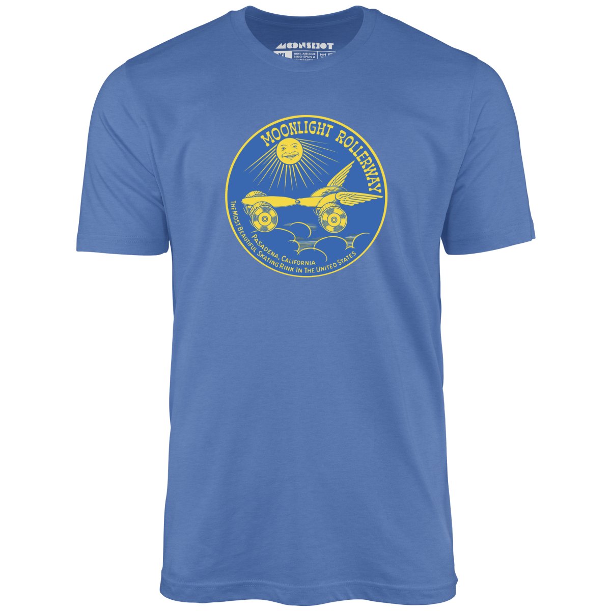 Moonlight Rollerway - Pasadena, CA - Vintage Roller Rink - Unisex T-Shirt Moonlight Rollerway - Pasadena, CA - Vintage Roller Rink - Unisex T-Shirt