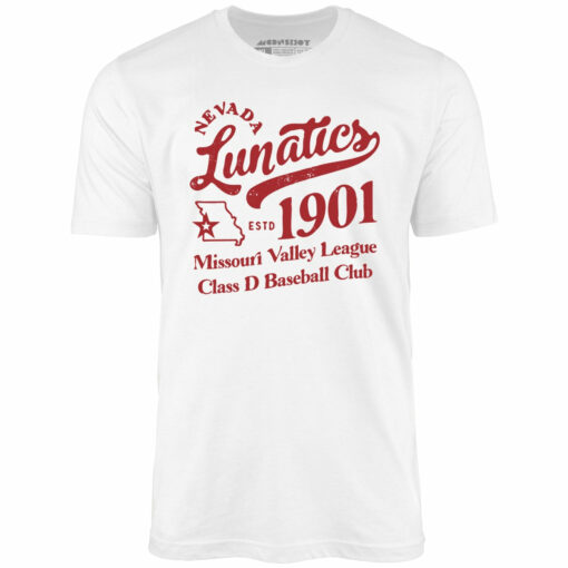 Nevada Lunatics – Missouri – Vintage Defunct Baseball Teams – Unisex T-Shirt