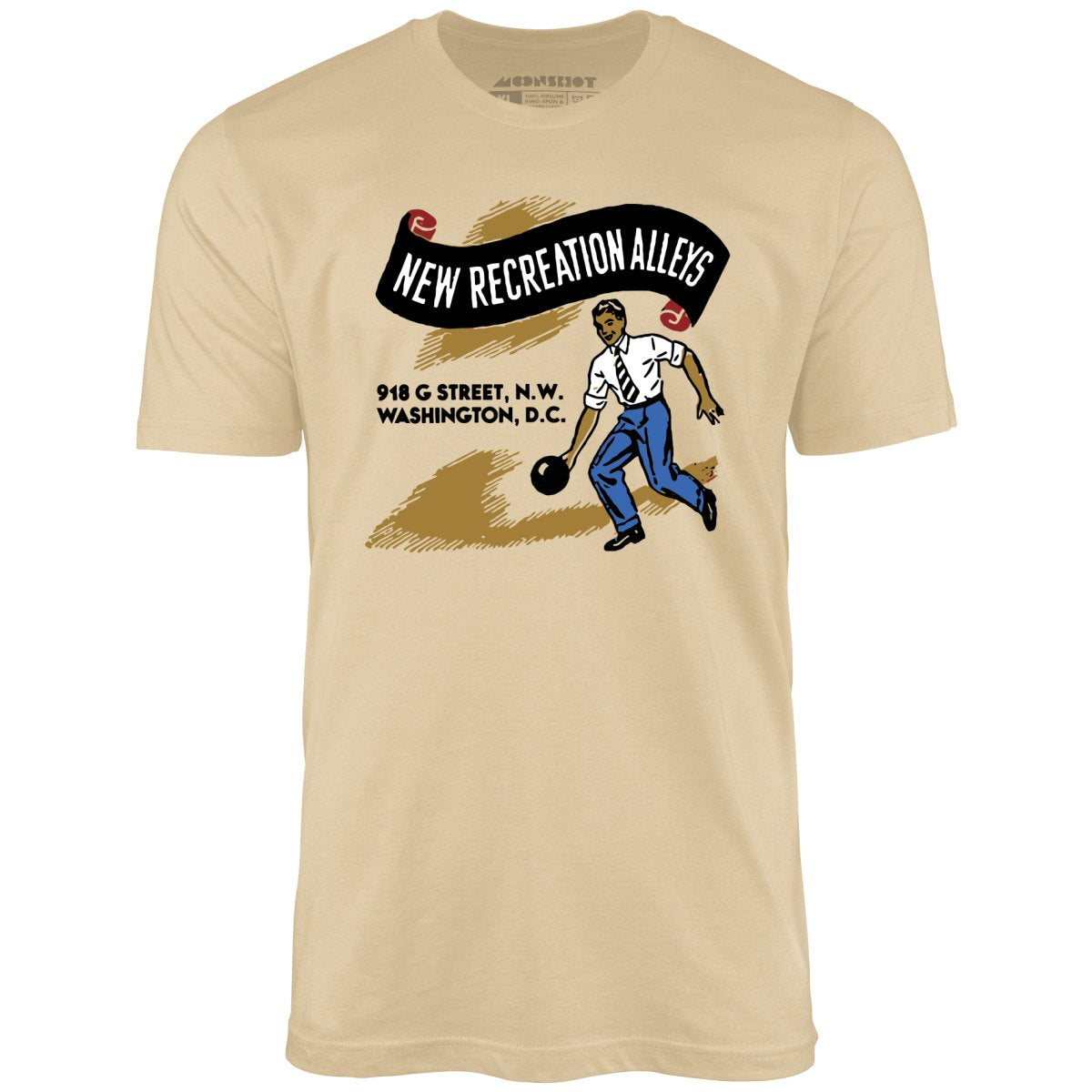 New Recreation Alleys - Washington D.C. - Vintage Bowling Alley - Unisex T-Shirt New Recreation Alleys - Washington D.C. - Vintage Bowling Alley - Unisex T-Shirt