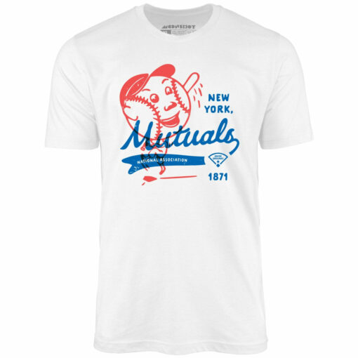 New York Mutuals – Vintage Defunct Baseball Teams – Unisex T-Shirt