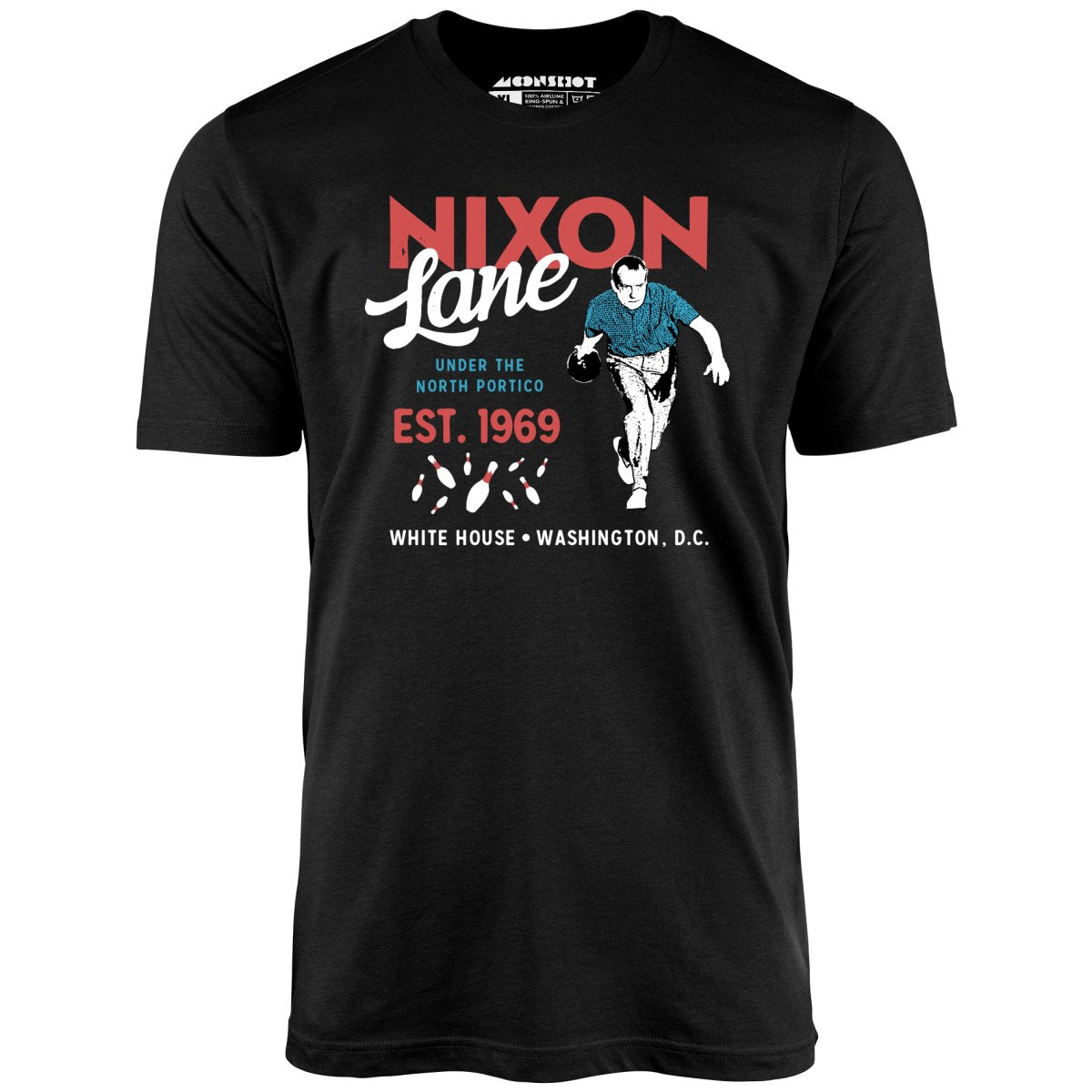Nixon Lane - Washington D.C. - Vintage Bowling Alley - Unisex T-Shirt Nixon Lane - Washington D.C. - Vintage Bowling Alley - Unisex T-Shirt
