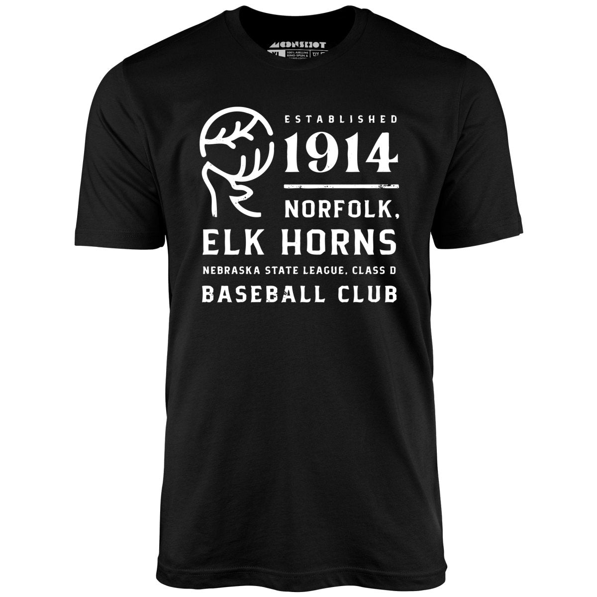 Norfolk Elk Horns - Nebraska - Vintage Defunct Baseball Teams - Unisex T-Shirt Norfolk Elk Horns - Nebraska - Vintage Defunct Baseball Teams - Unisex T-Shirt