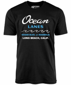 Ocean Lanes – Long Beach, CA – Vintage Bowling Alley – Unisex T-Shirt Ocean Lanes – Long Beach, CA – Vintage Bowling Alley – Unisex T-Shirt