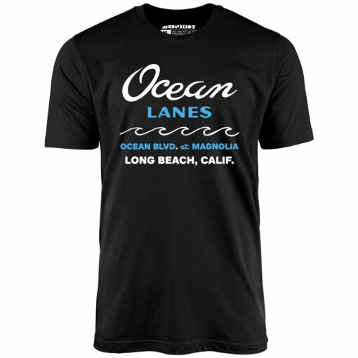 Ocean Lanes – Long Beach, CA – Vintage Bowling Alley – Unisex T-Shirt