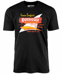 Outrigger – Jensen Beach, FL – Vintage Tiki Bar – Unisex T-Shirt Outrigger – Jensen Beach, FL – Vintage Tiki Bar – Unisex T-Shirt