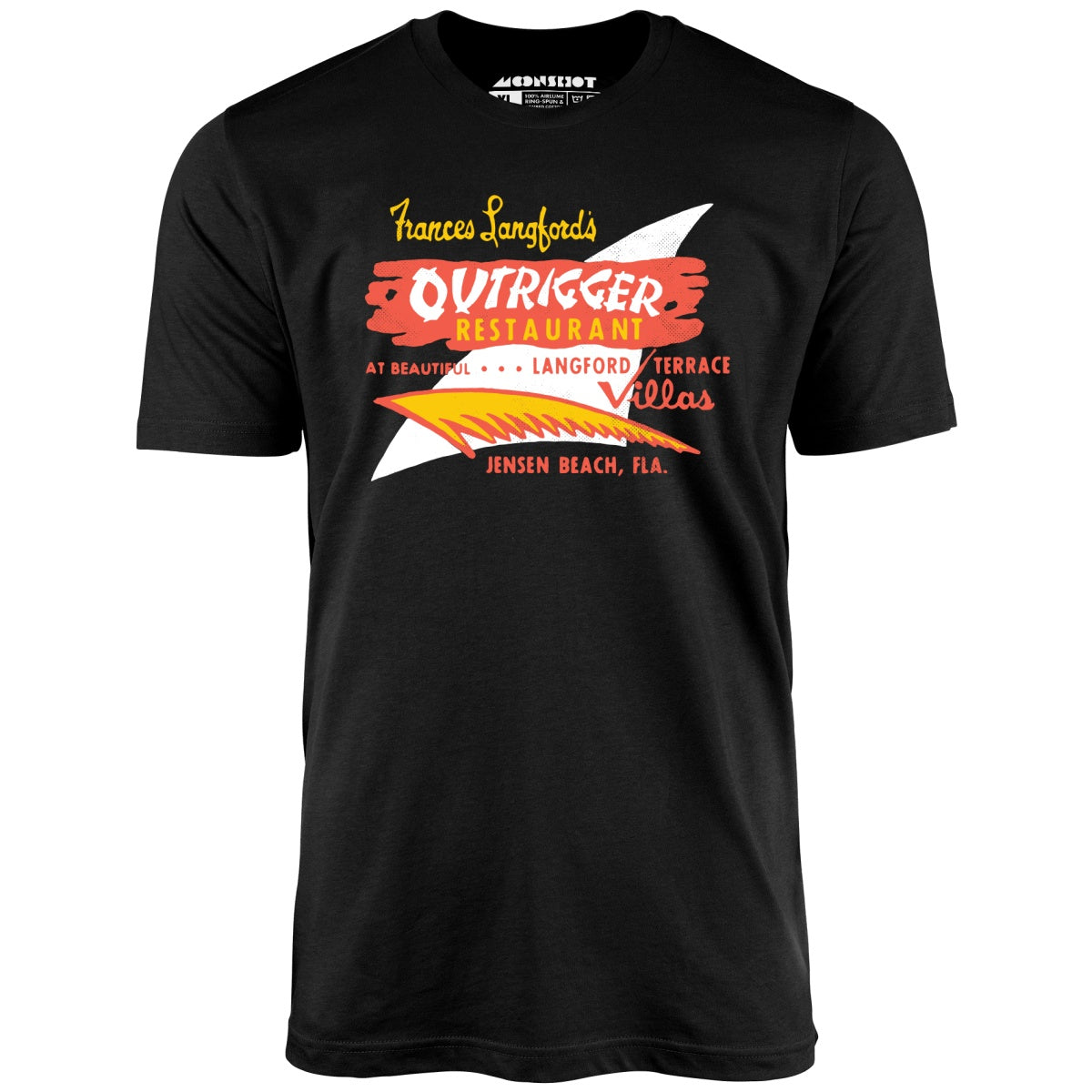 Outrigger - Jensen Beach, FL - Vintage Tiki Bar - Unisex T-Shirt Outrigger - Jensen Beach, FL - Vintage Tiki Bar - Unisex T-Shirt