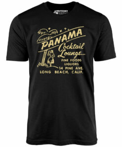 Panama Cocktail Lounge – Long Beach, CA – Vintage Tiki Bar – Unisex T-Shirt