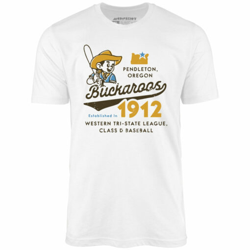 Pendleton Buckaroos – Oregon – Vintage Defunct Baseball Teams – Unisex T-Shirt