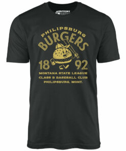 Philipsburg Burgers – Montana – Vintage Defunct Baseball Teams – Unisex T-Shirt
