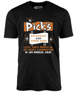 Pick’s – Los Angeles, CA – Vintage Restaurant – Unisex T-Shirt