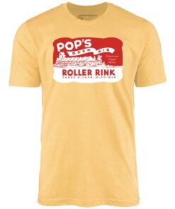 Pop’s – Three Rivers, MI – Vintage Roller Rink – Unisex T-Shirt