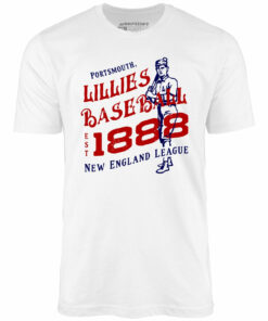 Portsmouth Lillies – New Hampshire – Vintage Defunct Baseball Teams – Unisex T-Shirt
