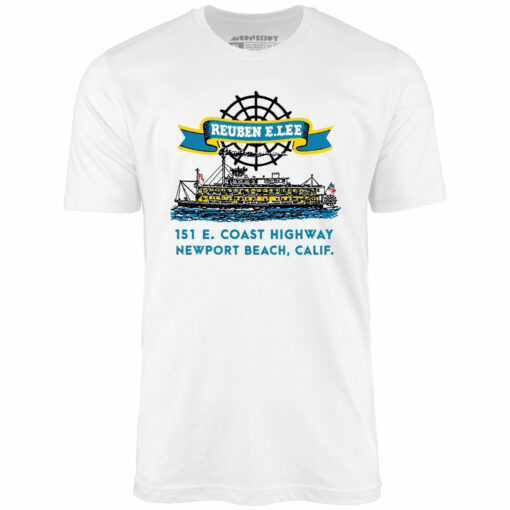 Reuben E. Lee – Newport Beach, CA – Vintage Restaurant – Unisex T-Shirt