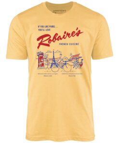 Robaire’s French Cuisine – Los Angeles, CA – Vintage Restaurant – Unisex T-Shirt