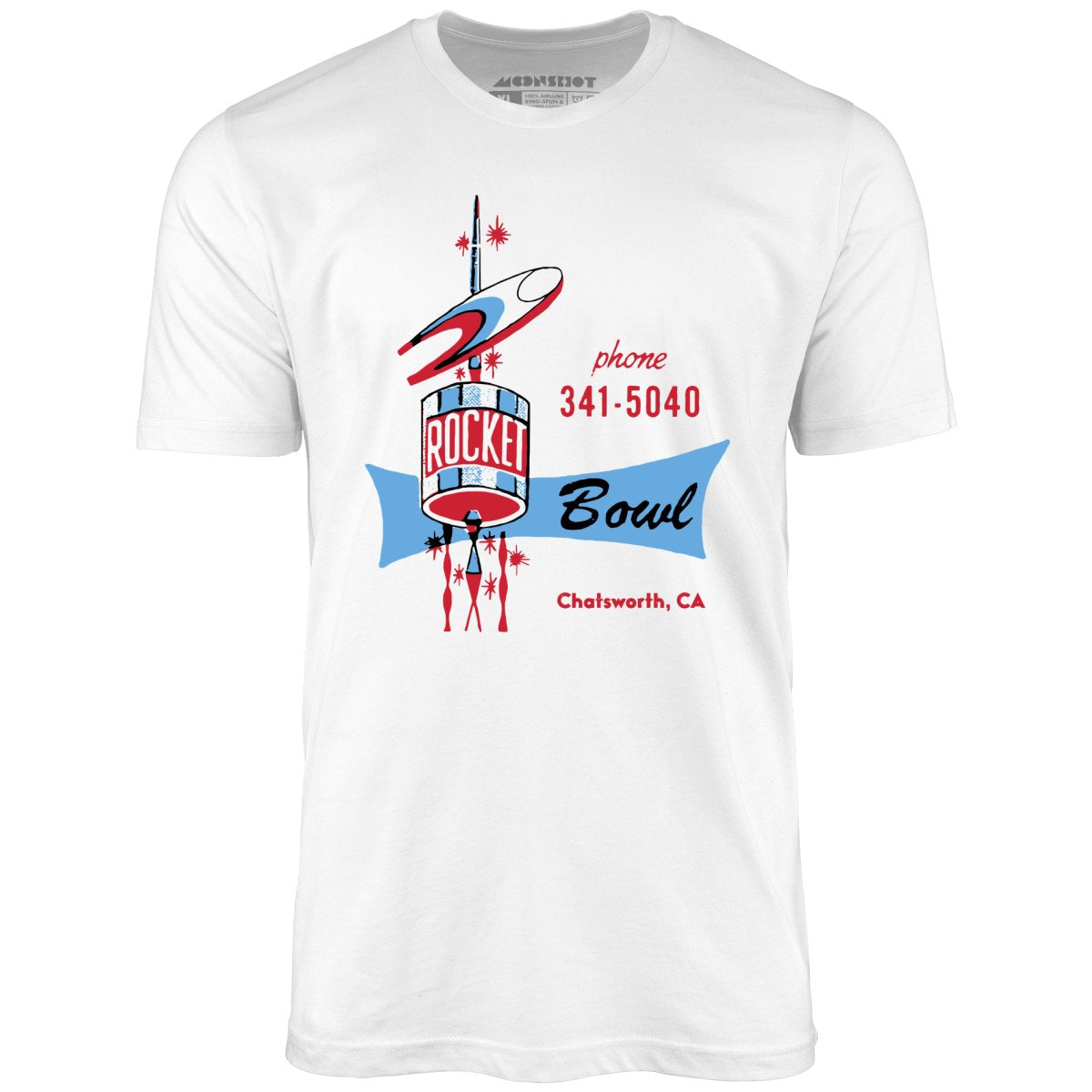 Rocket Bowl - Chatsworth, CA - Vintage Bowling Alley - Unisex T-Shirt Rocket Bowl - Chatsworth, CA - Vintage Bowling Alley - Unisex T-Shirt