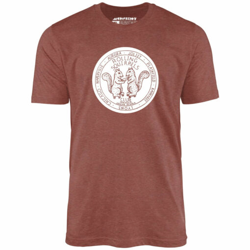 Rolling Squirrels – Illinois – Vintage Roller Rink – Unisex T-Shirt
