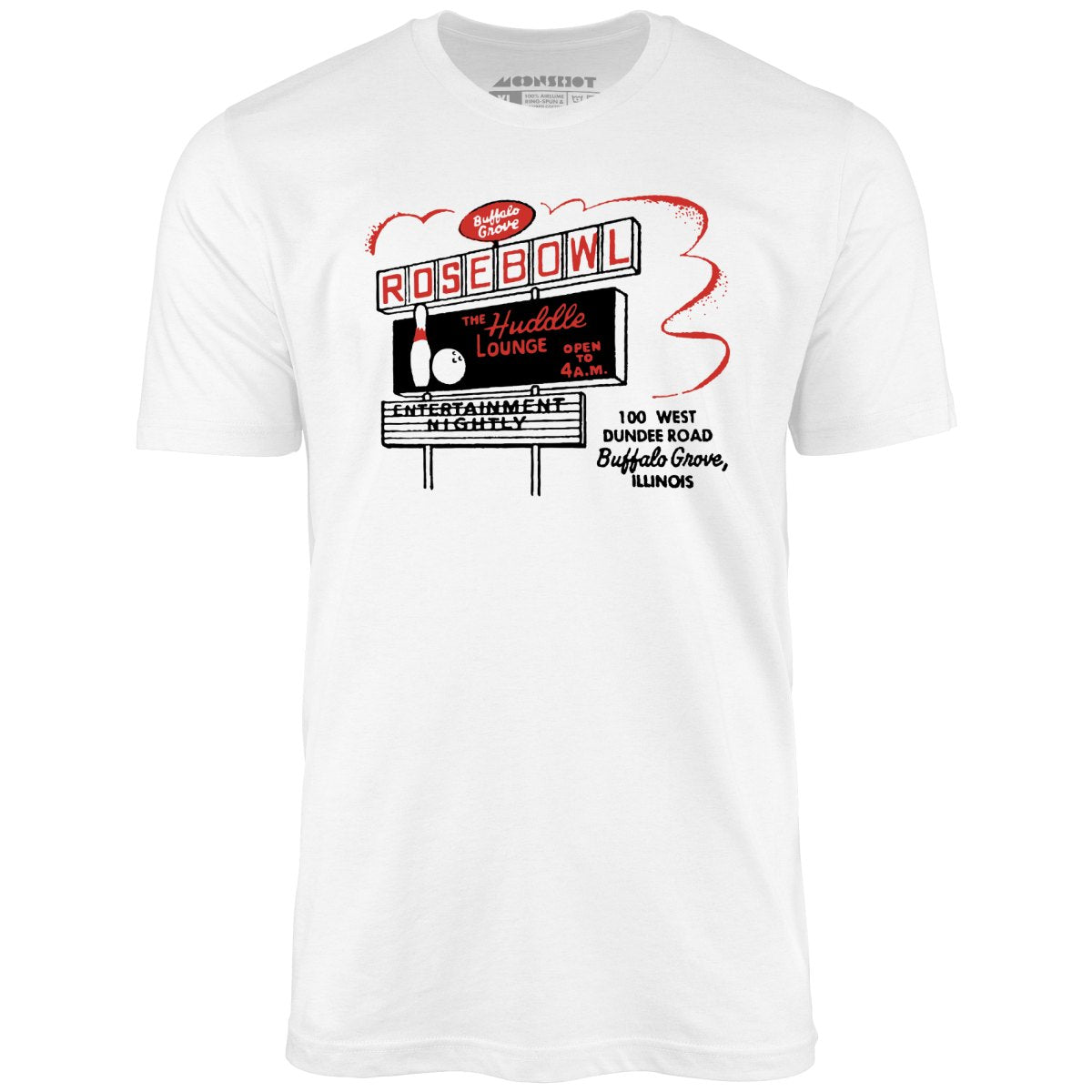 Rose Bowl - Buffalo Grove, IL - Vintage Bowling Alley - Unisex T-Shirt Rose Bowl - Buffalo Grove, IL - Vintage Bowling Alley - Unisex T-Shirt