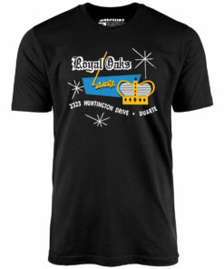 Royal Oaks Lanes – Duarte, CA – Vintage Bowling Alley – Unisex T-Shirt Royal Oaks Lanes – Duarte, CA – Vintage Bowling Alley – Unisex T-Shirt